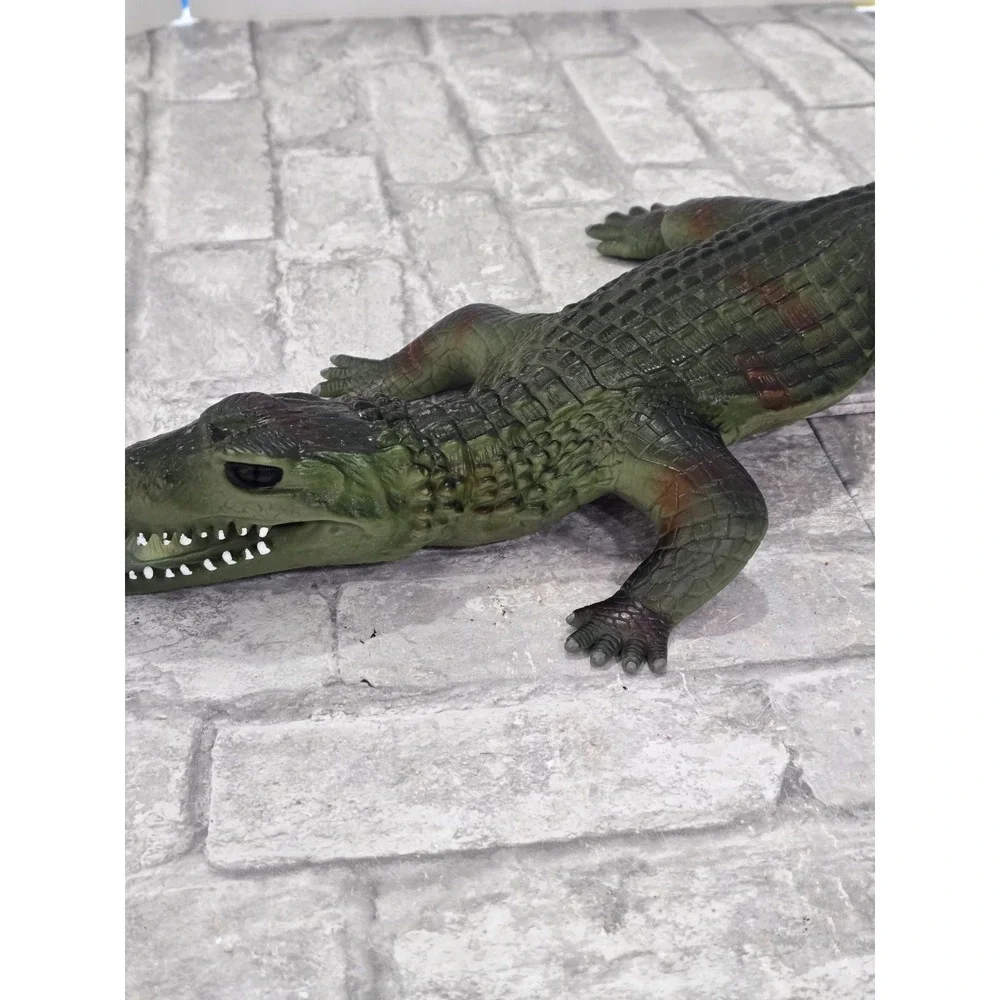 Jumbo Crocodile Alligator Figure 24 Inch Realistic Reptile Animal Toy Decor
